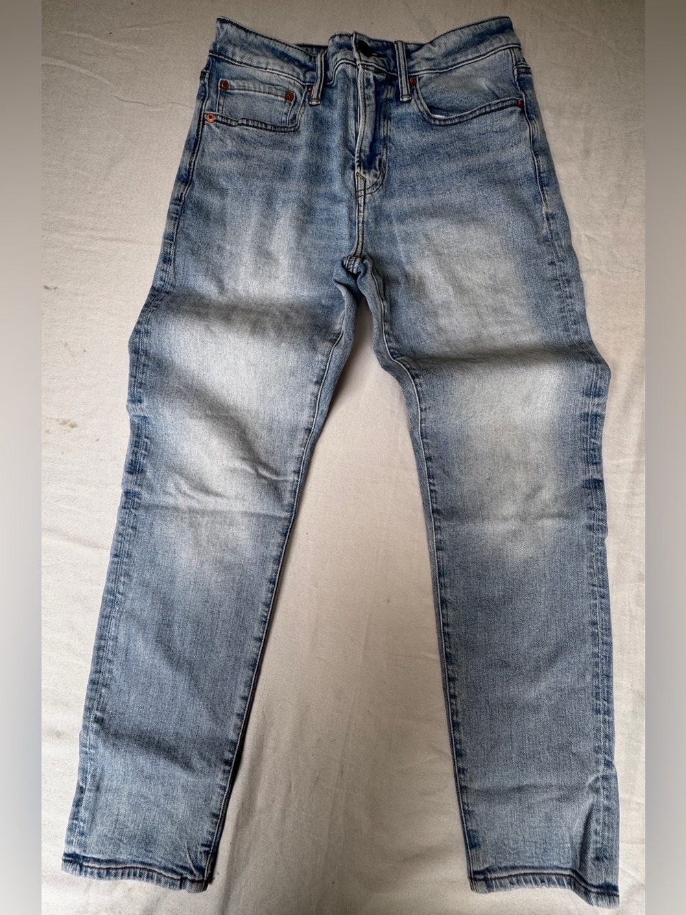 American Eagle natural  recycle cotton straight leg jeans Men's Light wash 28x30